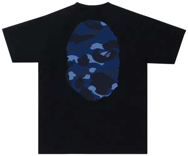 Noxx Чоловіча футболка з принтом BAPE Color Camo Big Ape, Чорний Noxx Чоловіча футболка з принтом BAPE Color Camo Big Ape, Чорний
