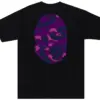 Noxx Чоловіча футболка з принтом BAPE Color Camo Big Ape, Чорний Noxx Чоловіча футболка з принтом BAPE Color Camo Big Ape, Чорний
