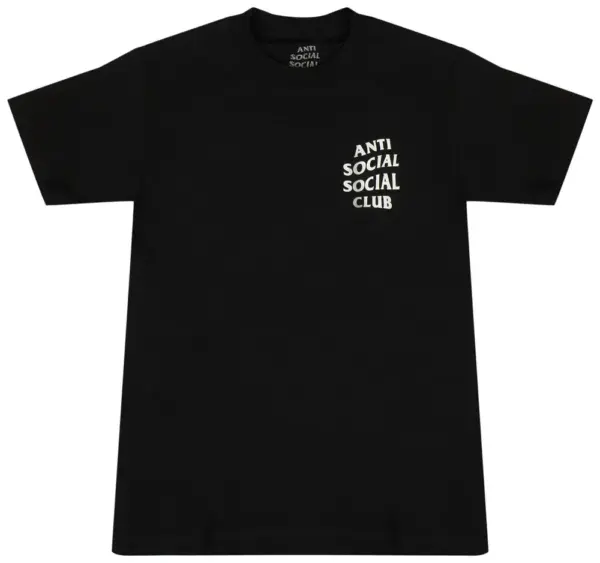 Noxx Чоловіча футболка з принтом Anti Social Social Club Kkoch ASSC, Чорний Noxx Чоловіча футболка з принтом Anti Social Social Club Kkoch ASSC, Чорний
