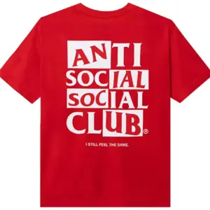 Noxx Чоловіча футболка з принтом Anti Social Social Club Kkoch ASSC, Червоний Noxx Чоловіча футболка з принтом Anti Social Social Club Kkoch ASSC, Червоний