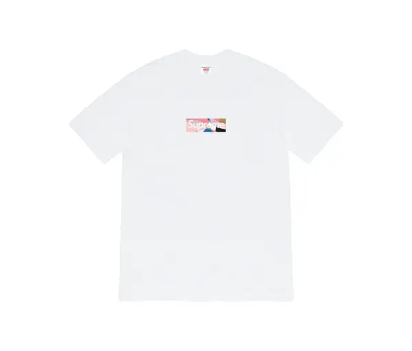 Noxx Чоловіча футболка з принтом Supreme Emilio Pucci Box Logo Dusty Pink , Білий