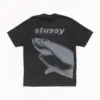 Noxx Чоловіча футболка з принтом Stussy, Чорний Noxx Чоловіча футболка з принтом Stussy, Чорний