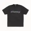 Noxx Чоловіча футболка з принтом Stussy, Чорний Noxx Чоловіча футболка з принтом Stussy, Чорний