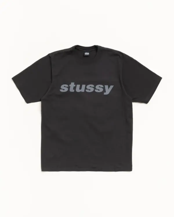 Noxx Чоловіча футболка з принтом Stussy, Чорний Noxx Чоловіча футболка з принтом Stussy, Чорний
