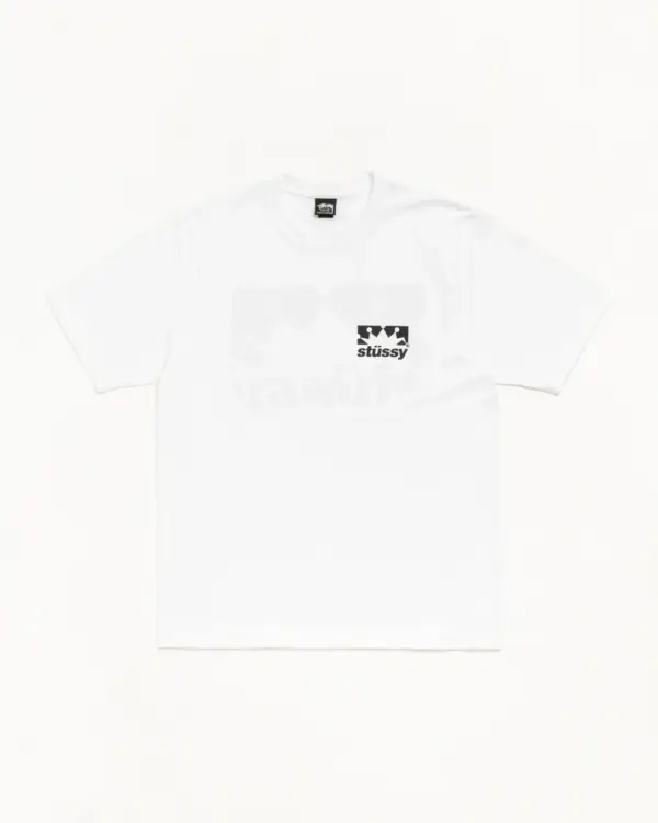 Noxx Чоловіча футболка з принтом Stussy, Чорний Noxx Чоловіча футболка з принтом Stussy, Чорний