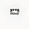 Noxx Чоловіча футболка з принтом Stussy, Чорний Noxx Чоловіча футболка з принтом Stussy, Чорний