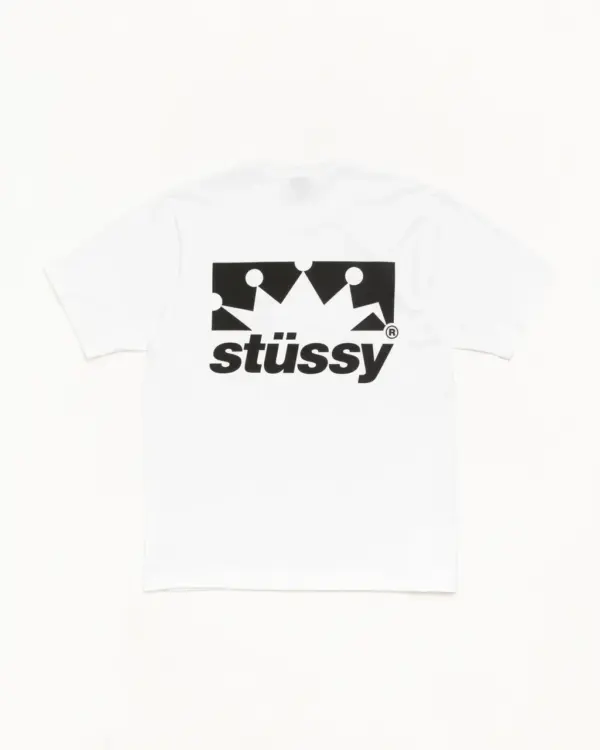 Noxx Чоловіча футболка з принтом Stussy, Чорний Noxx Чоловіча футболка з принтом Stussy, Чорний