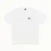 Noxx Чоловіча футболка з принтом Stussy, Білий Noxx Чоловіча футболка з принтом Stussy, Білий
