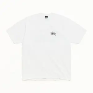 Noxx Чоловіча футболка з принтом Stussy, Білий Noxx Чоловіча футболка з принтом Stussy, Білий