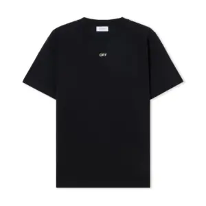 Noxx Чоловіча футболка з принтом Off White, Чорний Noxx Чоловіча футболка з принтом Off White, Чорний