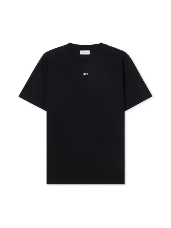 Noxx Чоловіча футболка з принтом Off White, Чорний Noxx Чоловіча футболка з принтом Off White, Чорний
