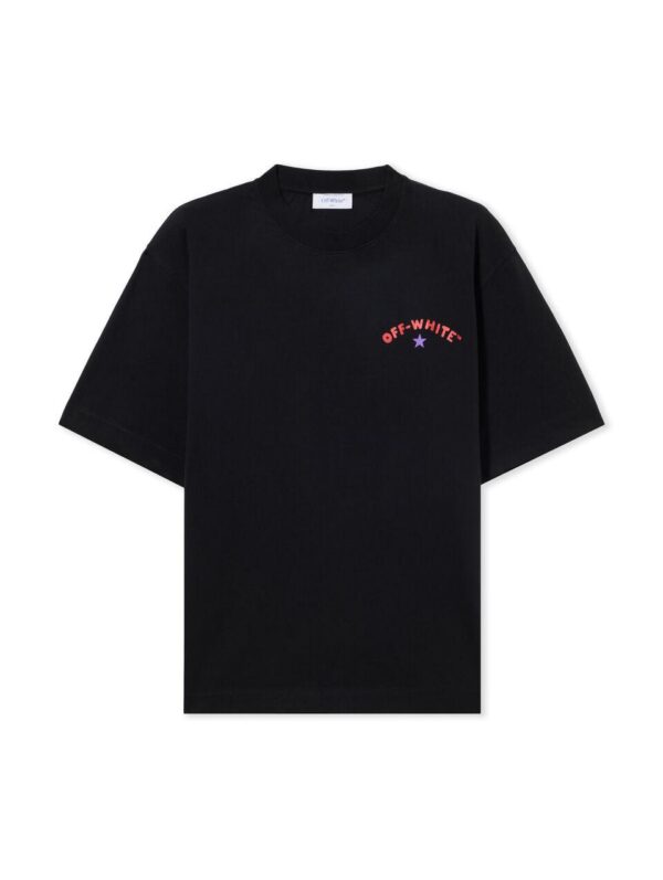 Noxx Чоловіча футболка з принтом Off White, Чорний Noxx Чоловіча футболка з принтом Off White, Чорний