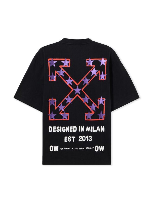 Noxx Чоловіча футболка з принтом Off White, Чорний Noxx Чоловіча футболка з принтом Off White, Чорний
