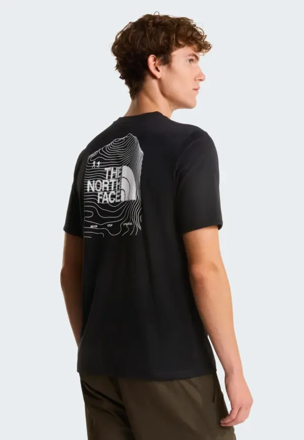 Noxx Чоловіча футболка The North Face - Bitmap Logo TNF, Чорний