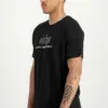 Noxx Чоловіча футболка Alpha Industries - Basic T TPU/Chrome, Чорний