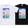 Noxx Чоловіча футболка з принтом Bape SAKURA STA, Чорний