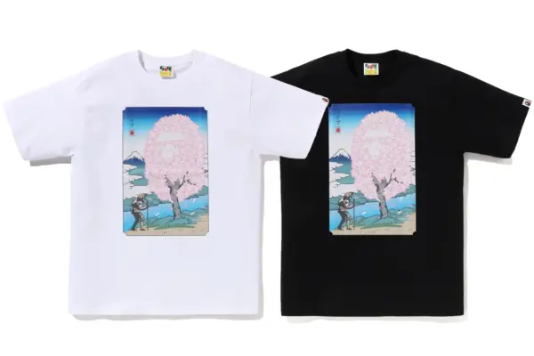 Noxx Чоловіча футболка з принтом Bape SAKURA STA, Чорний