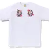 Noxx Чоловіча футболка з принтом Bape SAKURA APE HEAD, Чорний Noxx Чоловіча футболка з принтом Bape SAKURA APE HEAD, Чорний