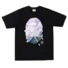 Noxx Чоловіча футболка з принтом Bape Sakura Photo Ape, Білий Noxx Чоловіча футболка з принтом Bape Sakura Photo Ape, Білий