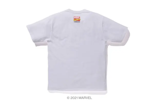 Noxx Чоловіча футболка з принтом BAPE® MARVEL CAMO CAPTAIN AMERICA, Чорний