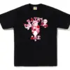 Noxx Чоловіча футболка з принтом BAPE ABC CAMO COLLEGE MILO, Чорний