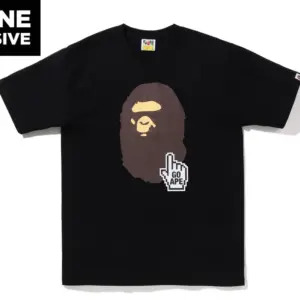 Noxx Чоловіча футболка з принтом BAPE ONLINE , Чорний Noxx Чоловіча футболка з принтом BAPE ONLINE , Чорний