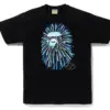 Noxx Чоловіча футболка з принтом BAPE FIREWORK APE HEAD v2, Чорний Noxx Чоловіча футболка з принтом BAPE FIREWORK APE HEAD v2, Чорний