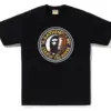 Noxx Чоловіча футболка з принтом BAPE YEAR OF THE HORSE, Чорний Noxx Чоловіча футболка з принтом BAPE YEAR OF THE HORSE, Чорний
