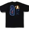 Noxx Чоловіча футболка з принтом BAPE COLOR CAMO TIGER SHARK, Чорний Noxx Чоловіча футболка з принтом BAPE COLOR CAMO TIGER SHARK, Чорний
