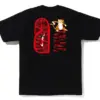 Noxx Чоловіча футболка з принтом BAPE COLOR CAMO TIGER SHARK, Чорний Noxx Чоловіча футболка з принтом BAPE COLOR CAMO TIGER SHARK, Чорний