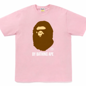 Noxx Чоловіча футболка з принтом BAPE BY BATHING APE, Рожевий Noxx Чоловіча футболка з принтом BAPE BY BATHING APE, Рожевий