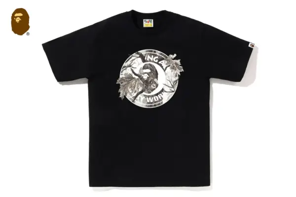 Noxx Чоловіча футболка з принтом BAPE TREE EDGE CAMO BUSY WORKS, Чорний