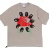 Noxx Чоловіча футболка з принтом BAPE BY KAZUKI KURAISHI GEODESIE, Бежевий Noxx Чоловіча футболка з принтом BAPE BY KAZUKI KURAISHI GEODESIE, Бежевий