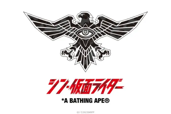 Noxx Чоловіча футболка з принтом BAPE X SHIN KAMEN RIDER SHOCKER, Білий Noxx Чоловіча футболка з принтом BAPE X SHIN KAMEN RIDER SHOCKER, Білий