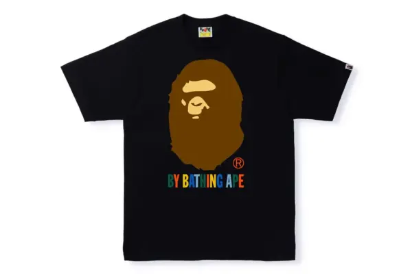 Noxx Чоловіча футболка з принтом BAPE COLORS BY BATHING APE, Чорний