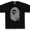 Noxx Чоловіча футболка з принтом BAPE JAPAN APE HEAD, Чорний Noxx Чоловіча футболка з принтом BAPE JAPAN APE HEAD, Чорний