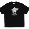 Noxx Чоловіча футболка з принтом BAPE CAMO BABY MILO STAR, Чорний Noxx Чоловіча футболка з принтом BAPE CAMO BABY MILO STAR, Чорний
