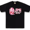 Noxx Чоловіча футболка з принтом BAPE JPN KATAKANA, Чорний