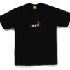 Noxx Чоловіча футболка з принтом BAPE X GOD SELECTION XXX, Чорний Noxx Чоловіча футболка з принтом BAPE X GOD SELECTION XXX, Чорний