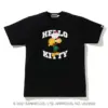 Noxx Чоловіча футболка з принтом BAPE BABY MILO X HELLO KITTY, Чорний