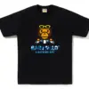 Noxx Чоловіча футболка з принтом BAPE CAMO BABY MILO, Чорний