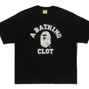 Noxx Чоловіча футболка з принтом BAPE CLOT, Чорний Noxx Чоловіча футболка з принтом BAPE CLOT, Чорний