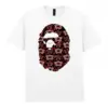 Noxx Чоловіча футболка з принтом Bape Бейп 000009, Білий Noxx Чоловіча футболка з принтом Bape Бейп 000009, Білий