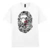 Noxx Чоловіча футболка з принтом Bape Бейп 000096, Білий Noxx Чоловіча футболка з принтом Bape Бейп 000096, Білий