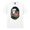 Noxx Чоловіча футболка з принтом Bape Бейп 000097, Білий Noxx Чоловіча футболка з принтом Bape Бейп 000097, Білий
