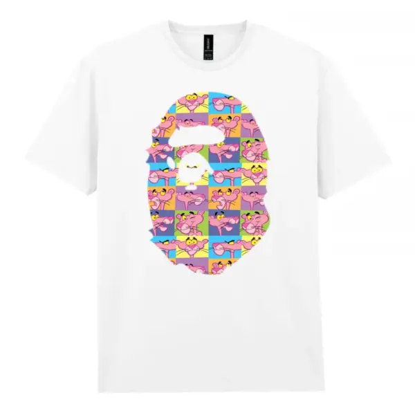 Noxx Чоловіча футболка з принтом Bape Бейп 000035, Білий