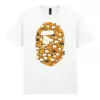 Noxx Чоловіча футболка з принтом Bape Бейп 000036, Білий Noxx Чоловіча футболка з принтом Bape Бейп 000036, Білий