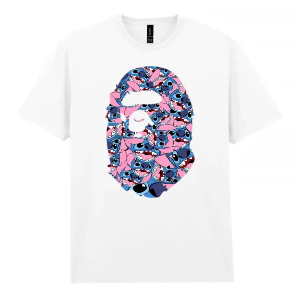 Noxx Чоловіча футболка з принтом Bape Бейп 000037, Білий