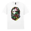 Noxx Чоловіча футболка з принтом Bape Бейп 000039, Білий