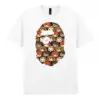 Noxx Чоловіча футболка з принтом Bape Бейп 000041, Білий Noxx Чоловіча футболка з принтом Bape Бейп 000041, Білий